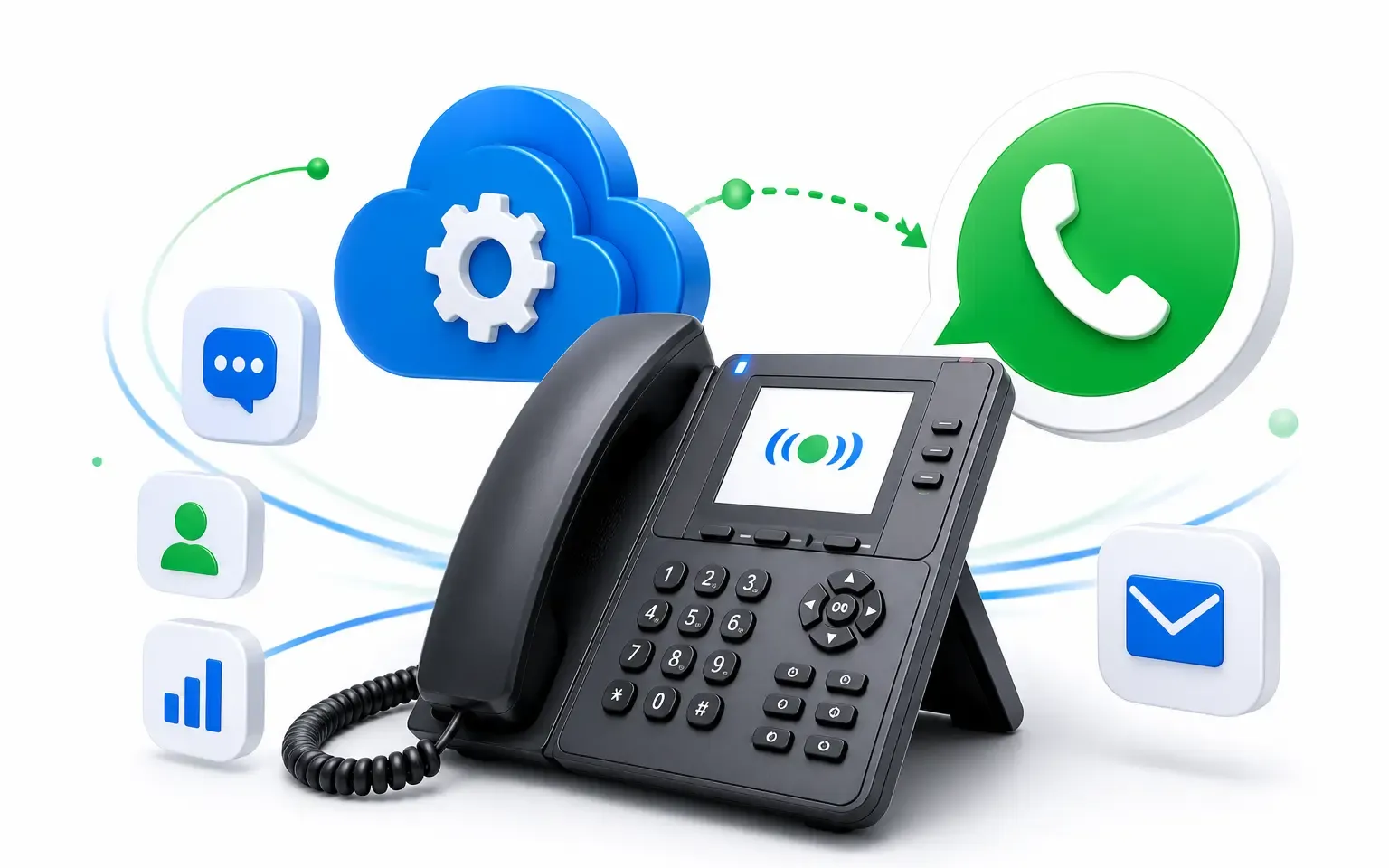 Automatización de mensajes de WhatsApp desde una central telefónica IP: casos de uso empresariales en México